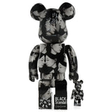 400% + 100% Bearbrick Black Scandal Yohji Yamamoto x Suzume Uchida x S.H.I.P & Crew Multiple Selves - Medicom Toy