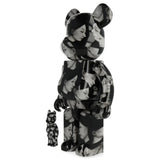 400% + 100% Bearbrick Black Scandal Yohji Yamamoto x Suzume Uchida x S.H.I.P & Crew Multiple Selves - Medicom Toy