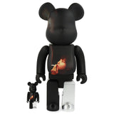 400% + 100% Bearbrick Black Scandal Yohji Yamamoto x Suzume Uchida x S.H.I.P & Crew Ideal Self - Medicom Toy