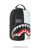 Sac à dos - SHARK CENTRAL 2.0 SPLIT BLACK WHITE BACKPACK - SPRAYGROUND